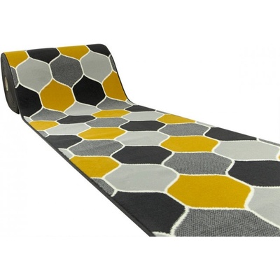 Nej-koberce Luna 503833/89925 šedo žlutý metráž 90 cm