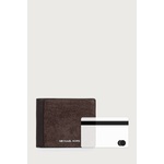 Michael Kors портфейл мъжки от велур MASON (39F6BMSF5S)