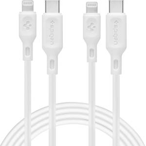 Spigen 2 броя кабели за зареждане MFI Lightning 100 см. от Spigen Durasync - Бял (8809640257216)