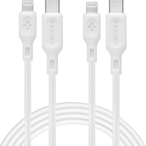 Spigen 2 броя кабели за зареждане MFI Lightning 100 см. от Spigen Durasync - Бял (8809640257216)