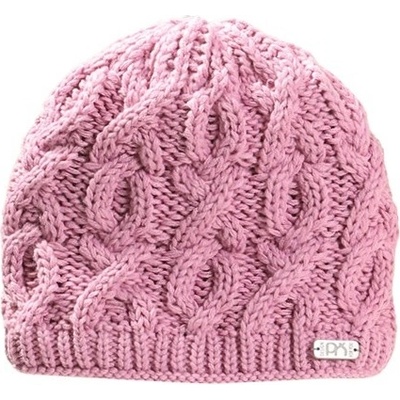 Pletex pletená čepice s fleecovou podšívkou L466 Světle orchideová