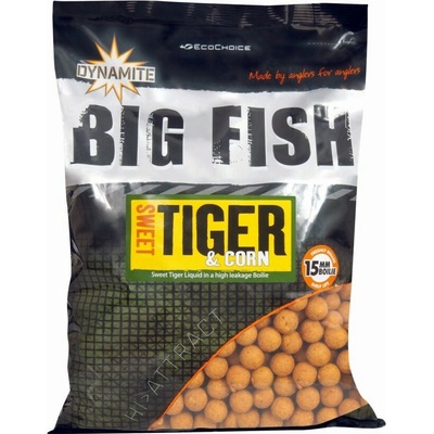 Dynamite Baits boilies Big Fish Sweet Tiger&Corn 1,8 kg 15 mm