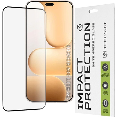 Techsuit Стъклен протектор за Honor 600 Lite - 111D Full Cover / Full Glue - Techsuit - Черен