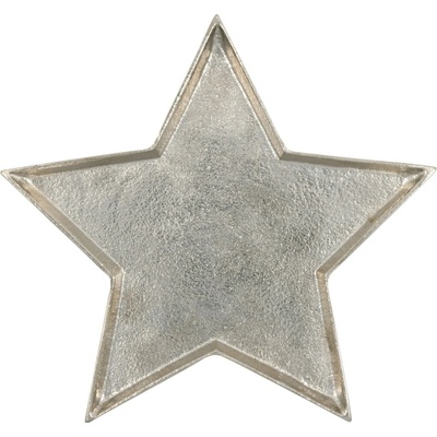 GREEN GATE Kovový podnos Star Champagne 28,5 cm zlatá barva kov