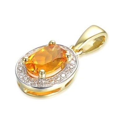 Gems Diamantový přívěsek Gwen II kombinované zlato s brilianty a citríny 585 38 2 4593.2ZB0.0.00.HSI.607.23