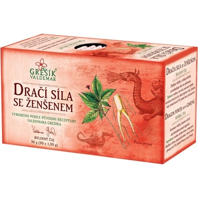 Grešík Bylinný čaj Dračí síla 20 x 1,5 g