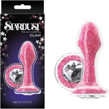 Image 1 of Стъклен разширител, звезден прах, 9, 5см. - Stardust Glam Pink (NSTOYS0812)