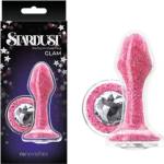  Стъклен разширител, звезден прах, 9, 5см. - Stardust Glam Pink (NSTOYS0812)