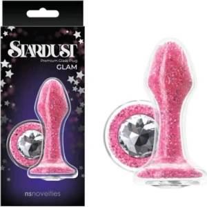  Стъклен разширител, звезден прах, 9, 5см. - Stardust Glam Pink (NSTOYS0812)