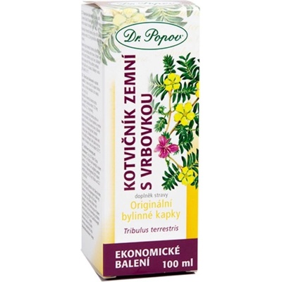 Dr. Popov Kotvičník s vrbovkou 100 ml