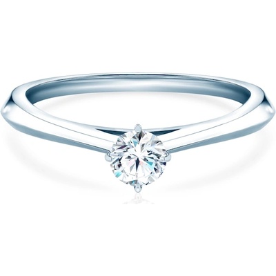 SAVICKI Годежен пръстен The Light: бяло злато, лабораторен диамант