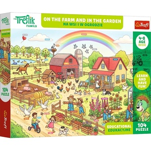 Trefl Пъзел Trefl от 104 части - Във фермата и в градината (15599) - baby