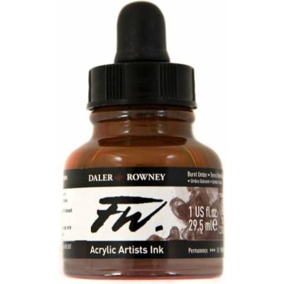 Daler-Rowney FW artist akrylový tuš 29,5 ml burnt umber