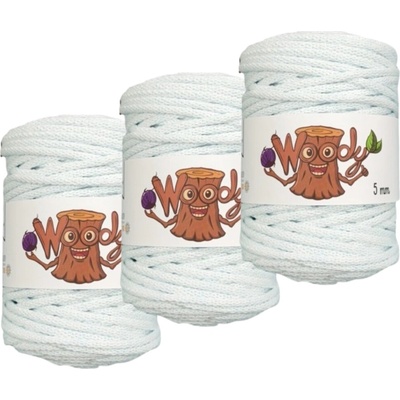 Woody Crafts 3x Woody 5 mm – Ledově modrá (100m)