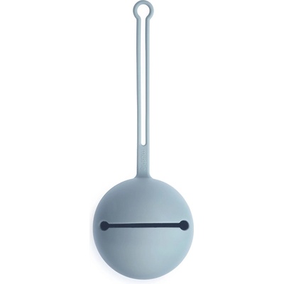 Mushie silikon púzdro na cumlíky Powder Blue