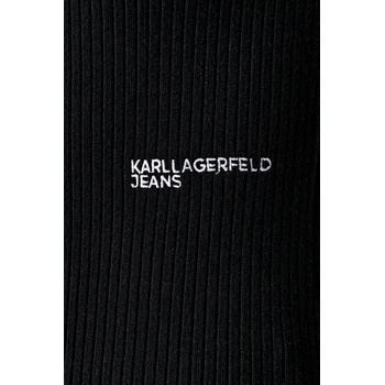 Karl Lagerfeld Jeans пуловер с къси ръкави дамски с вискоза (B3W18008)