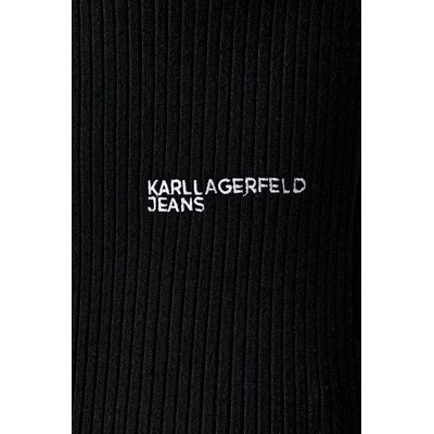 Karl Lagerfeld Jeans пуловер с къси ръкави дамски с вискоза (B3W18008)
