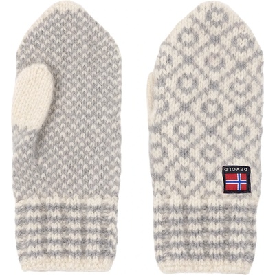 Devold Ръкавици Devold Svalbard Wool Mitten Gloves - Off-White / Grey (202-7527-0312)