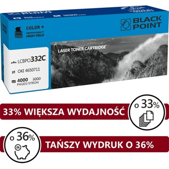 Compatible LCBPOC332C синя касета за принтер OKI 46508711 (BLOKI332CYBW)