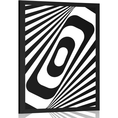 Plakát černobílá iluze - 40x60 no frame