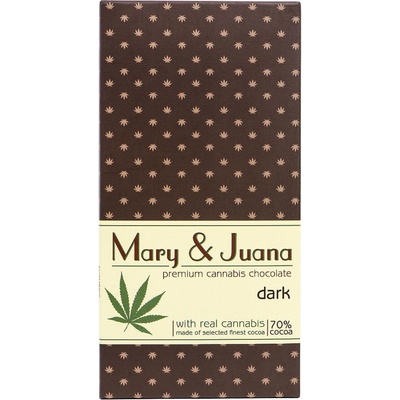 Euphoria Mary & Juana hořká čokoláda s konopným semínkem 70% 80 g