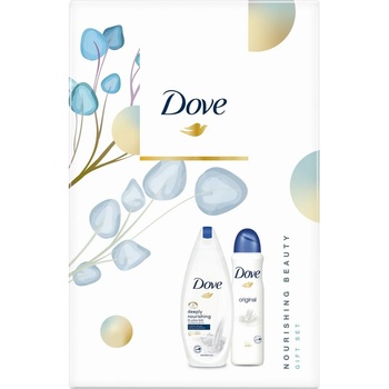 Dove Nourishing Beauty sprchový gél 250 ml + Original antiperspirant 150 ml darčeková sada
