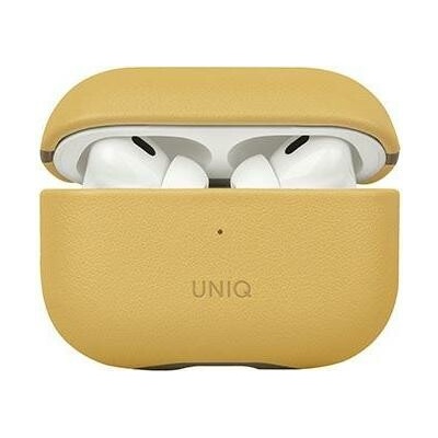Uniq Lyden DS Pouzdro z umělé kůže pro AirPods Pro 2 žluté/šedé Bezpečnost zaručena. Jednoduché splátky. Doprava zdarma od 170 PLN.