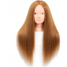 Korbi Kadeřnictví hlava, školení, tmavě blond vlasy 70 cm, 5