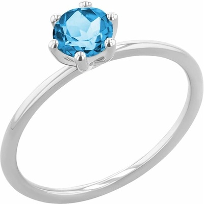 Eppi Zásnubní prsten se švýcarským topazem Birdie R48581