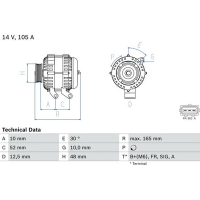 generátor BOSCH 0 986 080 440