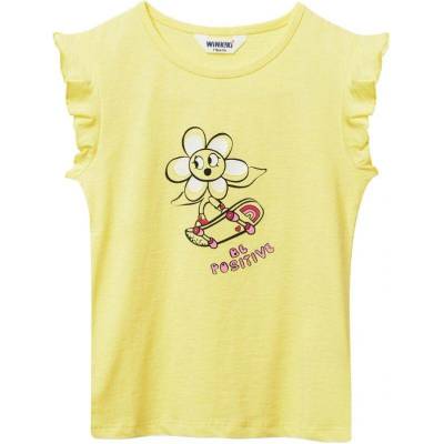Winkiki Kids Wear dívčí top Perfection žlutá