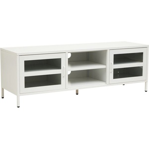 Premier Housewares Бяла стоманена маса за телевизор 150x50x45 cm Acier - Premier Housewares (2406596)