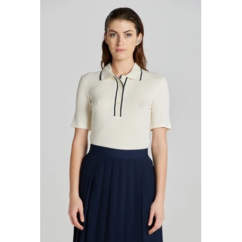 Gant LIGHTWEIGHT RIBBED SS POLO biela