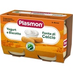 PLASMON Плодово пюре Plasmon - Йогурт с бишкоти, 2 х 104 g (1542) - baby