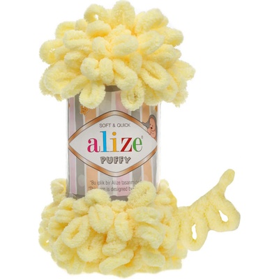Alize Puffy 100g Farba: žltá svetlá 13