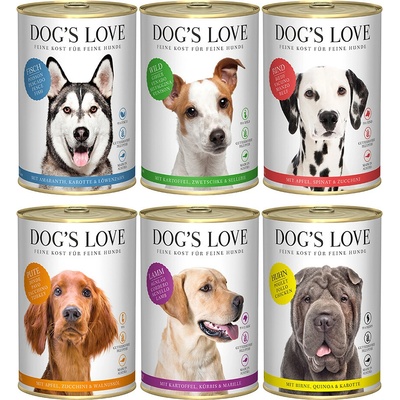 Dog's Love Adult balení směsí 6 x 400 g