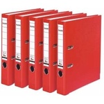 Falken 5x PP-Color plastic folder 5 cm narrow DIN A4 red - 11373867