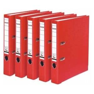 Falken 5x PP-Color plastic folder 5 cm narrow DIN A4 red - 11373867