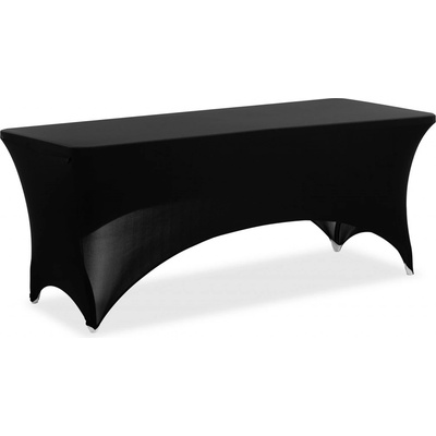 GastroKitchen Poťah na obdĺžnikové stoly čierny 180 cm