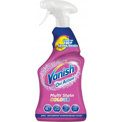 Vanish odstraňovač škvŕn v spreji na farebné tkaniny, lokálny Oxi Action, 500 ml