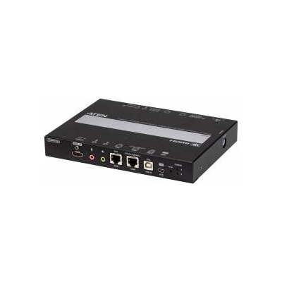 ATEN 1-Port 4K HDMI KVM over IP Switch with Local or Remote Access, Virtual Media, Power/LAN Redundancy, Audio, Remote PC Reboot and RS-232