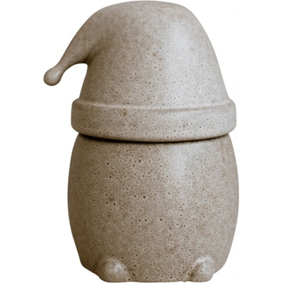 DBKD Vánoční dóza Eating Santa Beige large béžová barva keramika