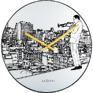 NeXtime Стенен часовник Trumpet City (8191)