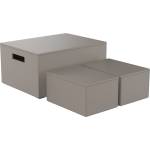 Decor Walther Кутии за съхранение Brownie таупе 3 бр (0943049)