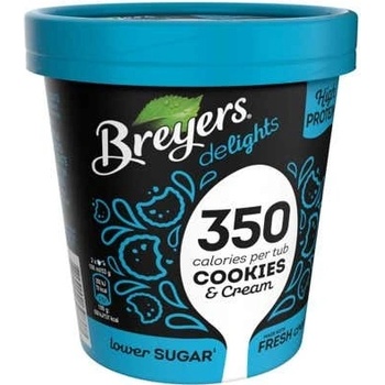 Breyers Delights Cookies & Cream proteinová zmrzlina v kelímku 500 ml