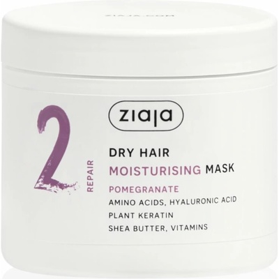 Ziaja Plant Essentials Pomegranate hydratačná maska na vlasy pre suché vlasy 350 ml