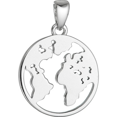 Evolution Group Stříbrný přívěsek světadíly 64064