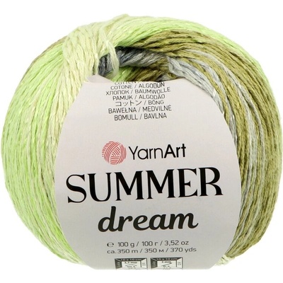 YarnArt Summer Dream 4303 zeleno sivá