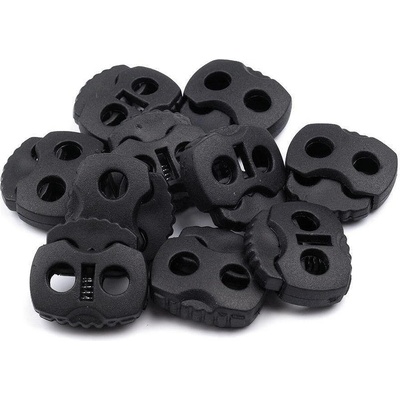 Prima-obchod Brzdičky s dvěmi dírkami 20x20 mm, barva 1 černá