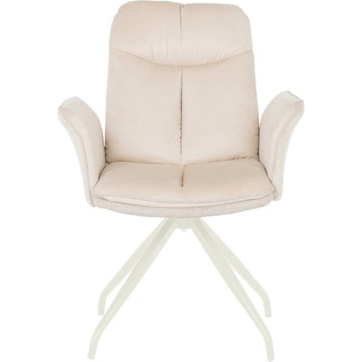 Carmen Трапезен стол Carmen MARLOW 1, до 120kg. , дамаска, прахово боядисана метална база, шампанско (bt-3532395)